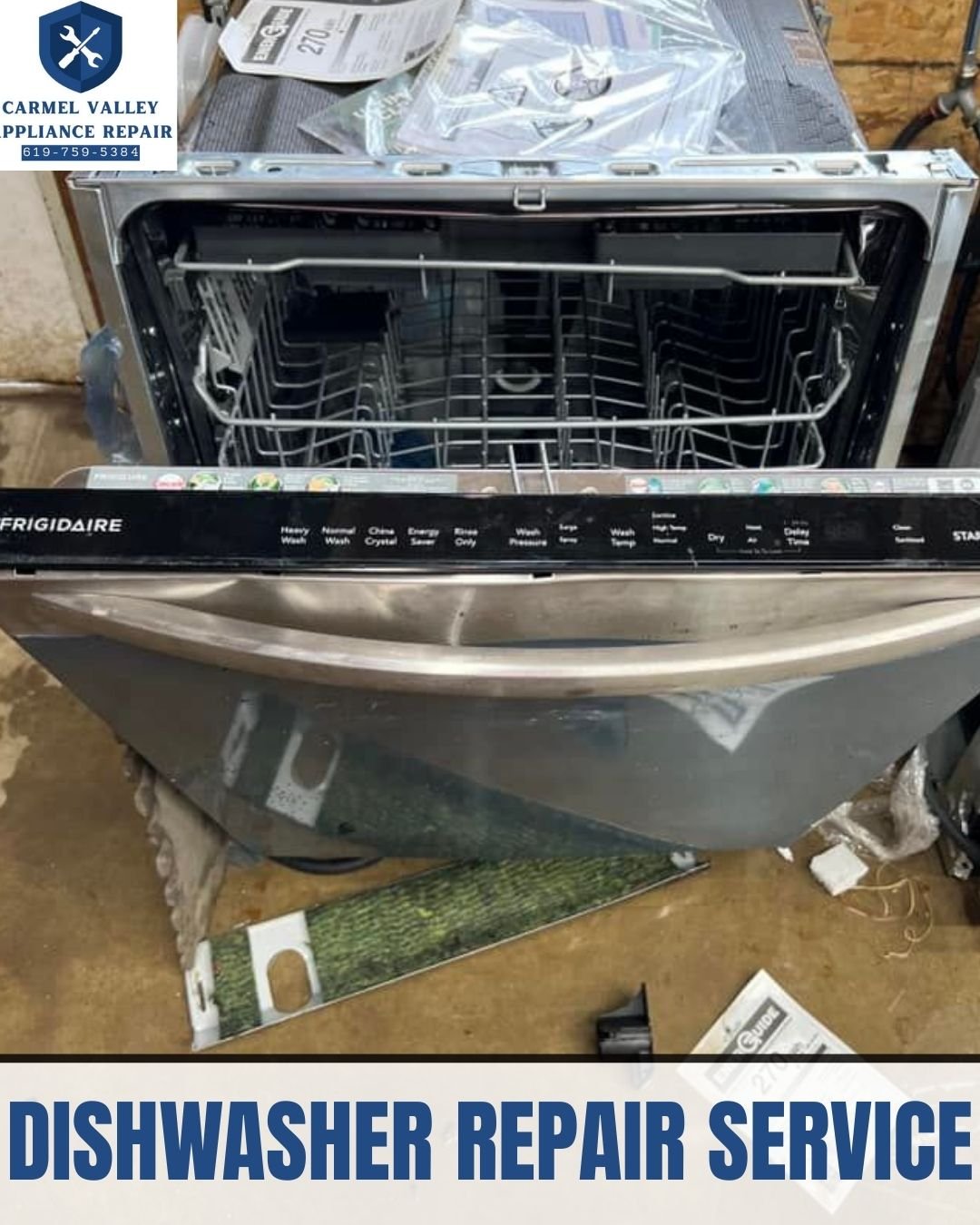 Dishwasher not starting Repair San Diego